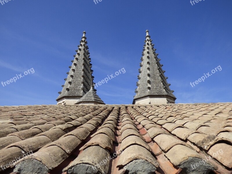 Roof Pinnacles Tiles Architecture Religion