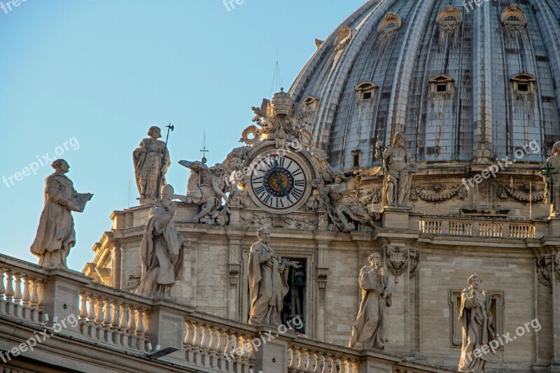 Rome Sculpture Vatican Building Italy