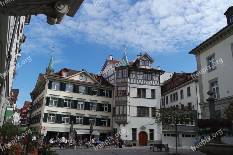 St Gallen Historic Center Grüninger Place Historic House Bay Window