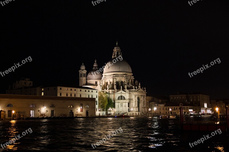 Venice Italy Santa Maria Della Salute Venezia Water