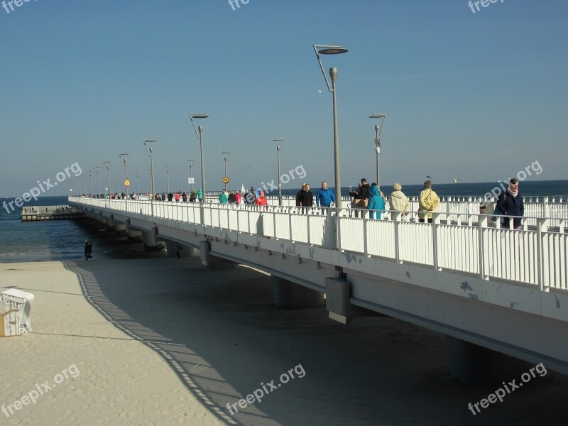 Sea Bridge Kolobrzeg Baltic Sea Coast Baltic Sea Coast