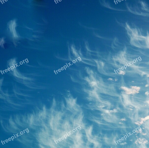 Clouds Weather Sky Blue Cumulus