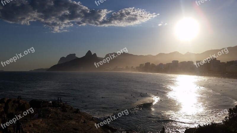 Rio De Janeiro Beach Leblon Free Photos