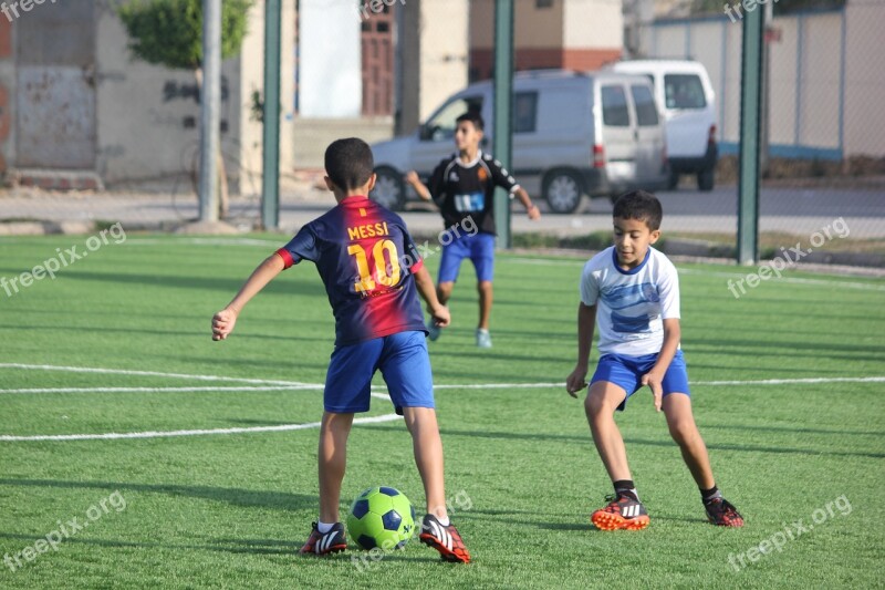 Football Kids Two Kids Child Soccer