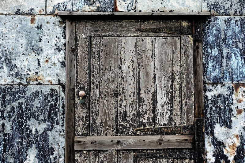 Door Old Texture Patina Peeling