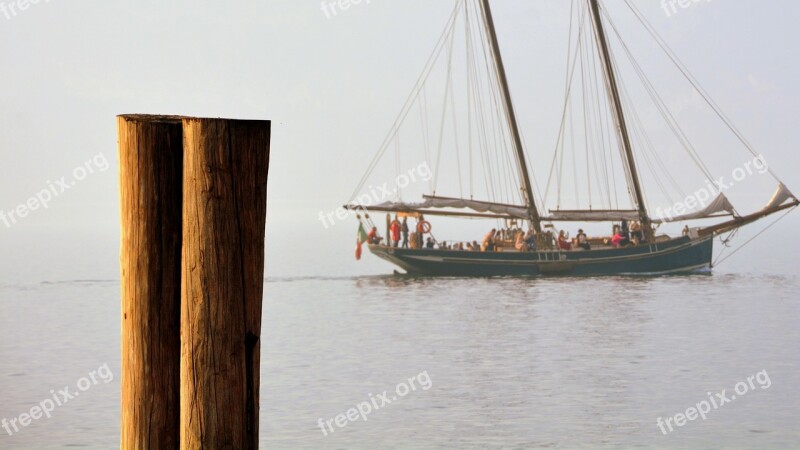 Mooring Boat Lake Sailing Ship Water