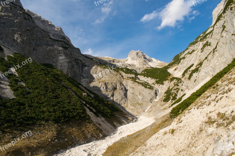 Alps Mountain Output Karwendel Birkkarspitze