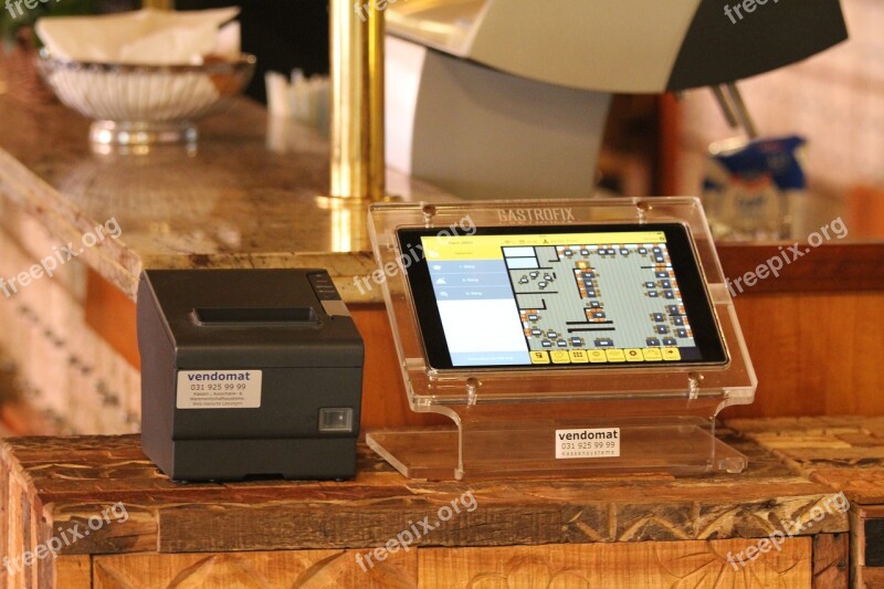 Checkout Ipad Cash Machines Thermal Printer Restaurant