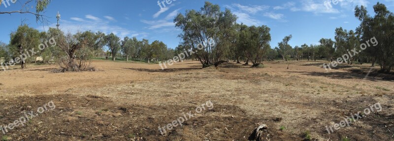 Alice Springs Nt Australia Outback Panorama