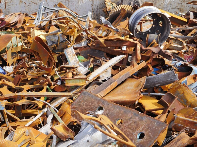 Scrap Scrap Metal Recycling Rust Corrosion