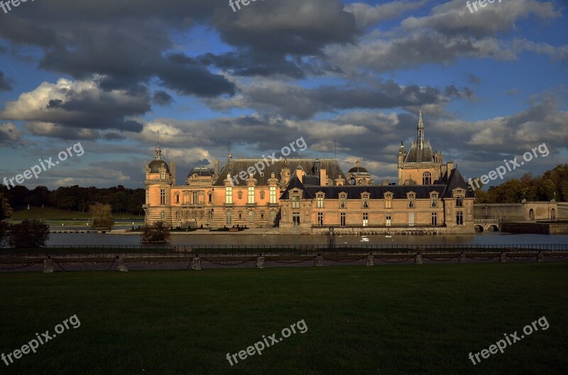 France Oise Chantilly Castle Castle Of Chantilly