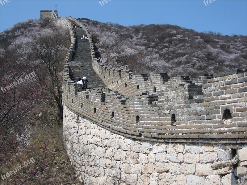 The Great Wall China Hebei Free Photos