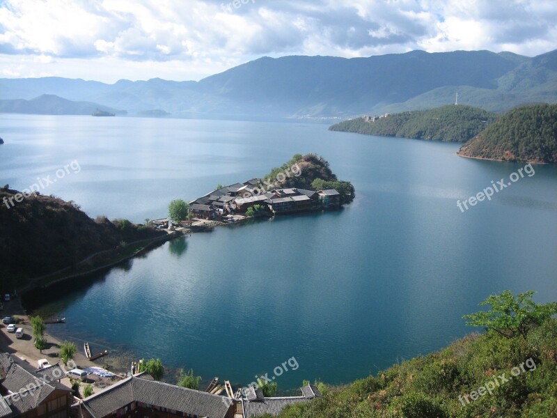 Lugu Lake China Yns Free Photos