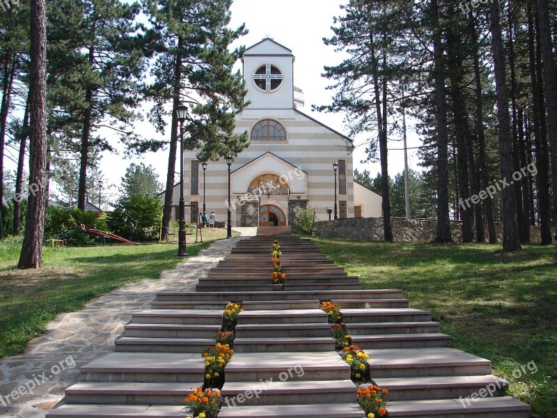 Zlatibor Serbia Mountain Church Tree