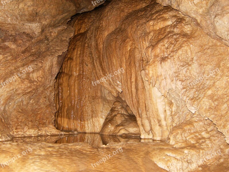 Cave Underground Cavern Geology Limestone