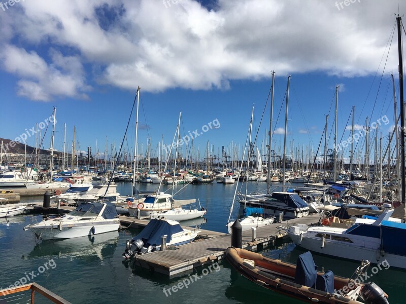 Sailboat Port Mooring Spring Boat