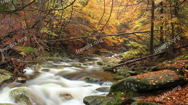 Mumlava River Nature The Giant Mountains Stones