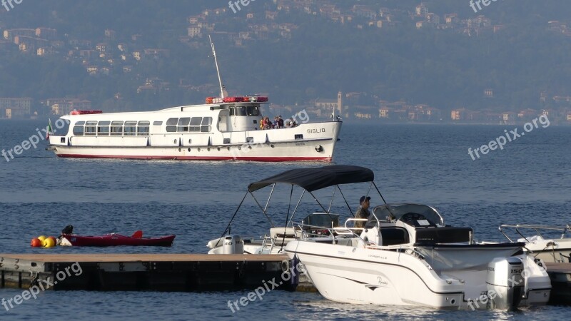 Italy Lake Como River Transport Free Photos