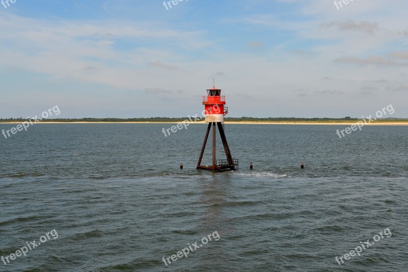 Borkum Daymark Coast Island Shipping