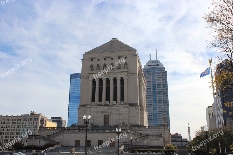 Indianapolis Downtown Library American Legion Mall Soldier