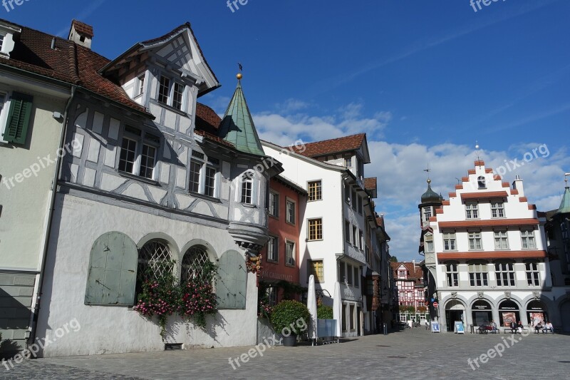 St Gallen Historic Center Timber Framed Houses Historic House Town Home