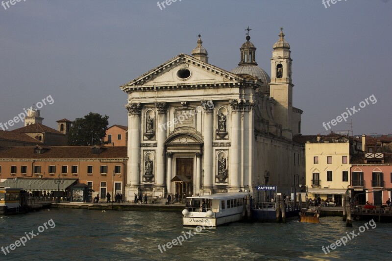 Italy Venice Water Building Venezia