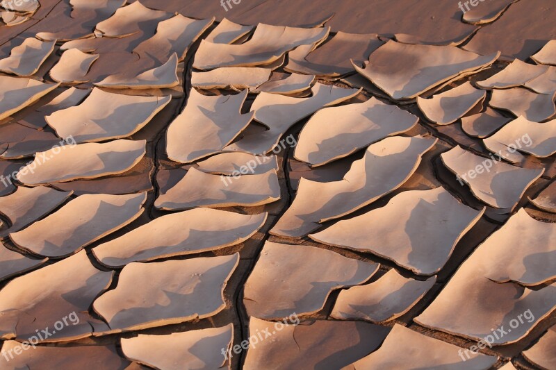 Riverbed Mud Dried Cracked Free Photos