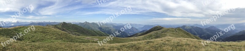 Mountains Landscape Alpine Nature Panorama