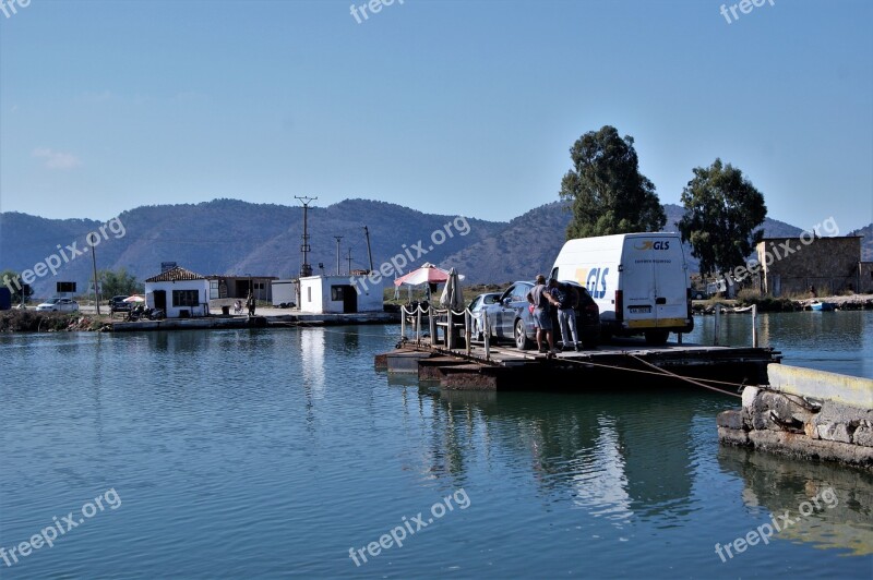 Ferry Butrint Albania Travel Mediterranean