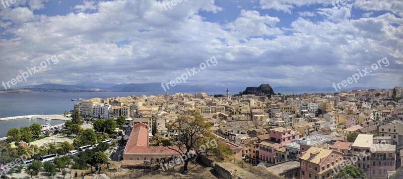 Corfu Town Kerkyra Cityscape Fortress