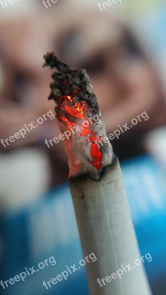 Cigarette Smoke Cancer Addiction Fire