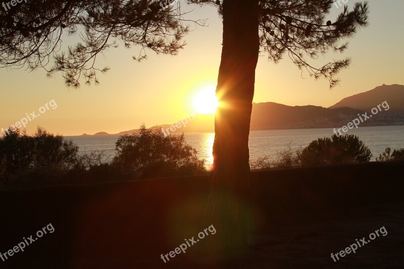 Sunset Marinca Corsican Free Photos