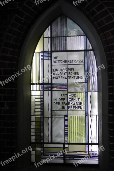 Bremen Hooper Street Glass Window Colorful Colorful Glass