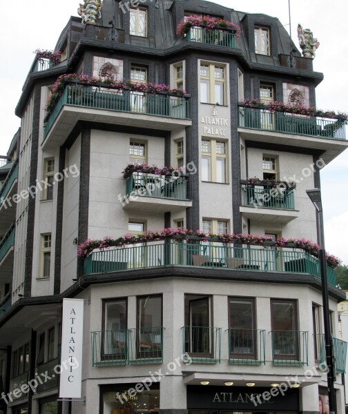 Karlovy Vary Hotel Balconies Free Photos