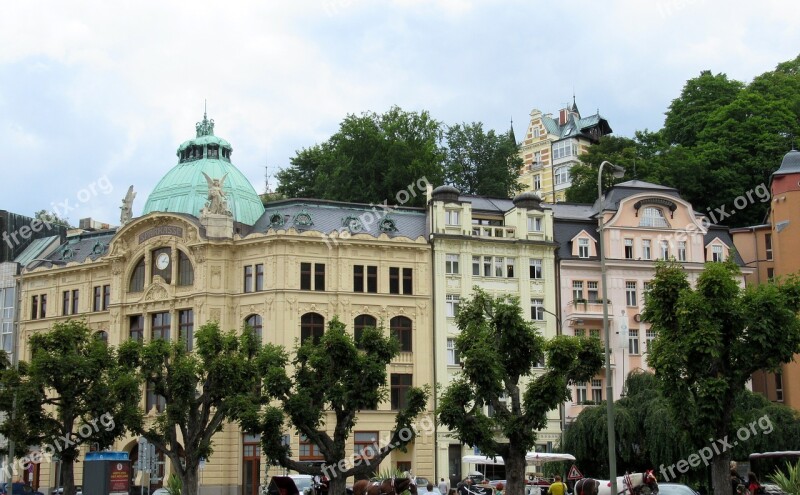 Karlovy Vary Hotels Trees Free Photos