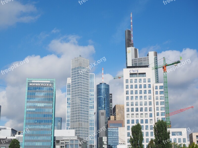 Frankfurt Am Main Germany Hochaeuser Skyscraper Architecture Building