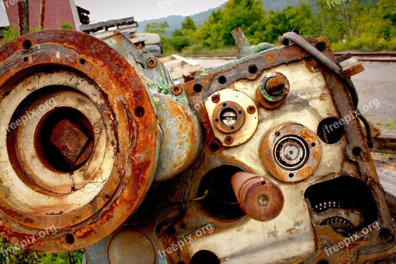 Rusted Motor Junkyard Motor Rust Old