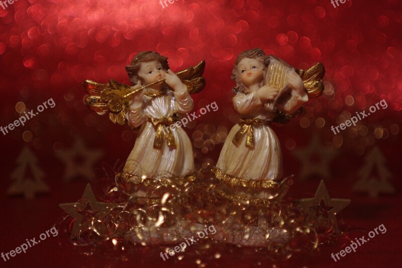 Two Angels Angel Christmas Together Combines