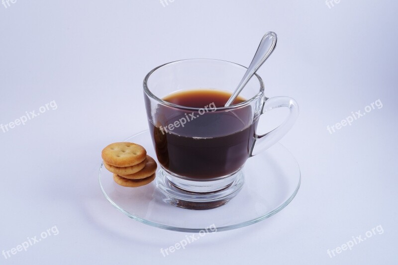 Coffee Hot Glass Espresso Biscuit