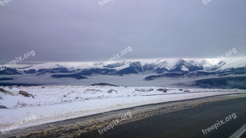 Mountain Mountains Cloud Sky Snow