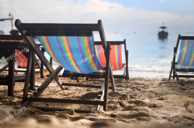 Chair Beach Chill Chilling Summer