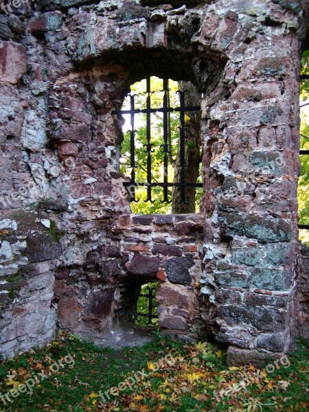 Ruin Rabenstein Autumn Sunlight Mood