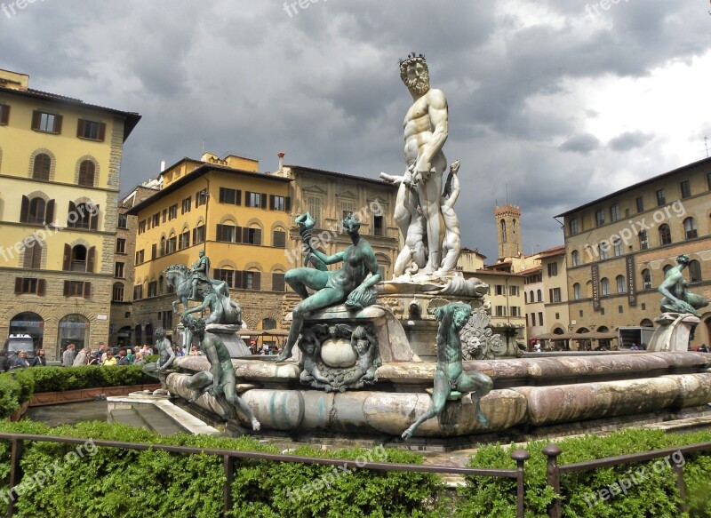 Florence Fountain Italy Italian Travel