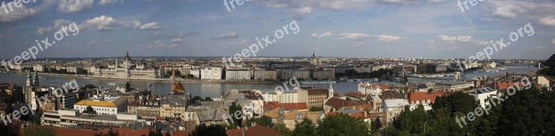 Hungary Budapest Panorama City Panorama Landmark