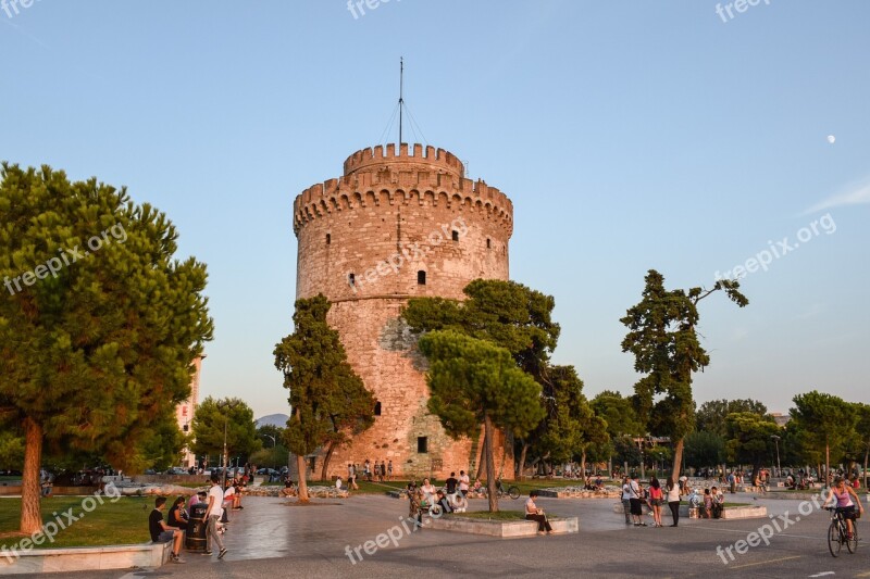 Greece Thessaloniki White Tower Tower Fortification