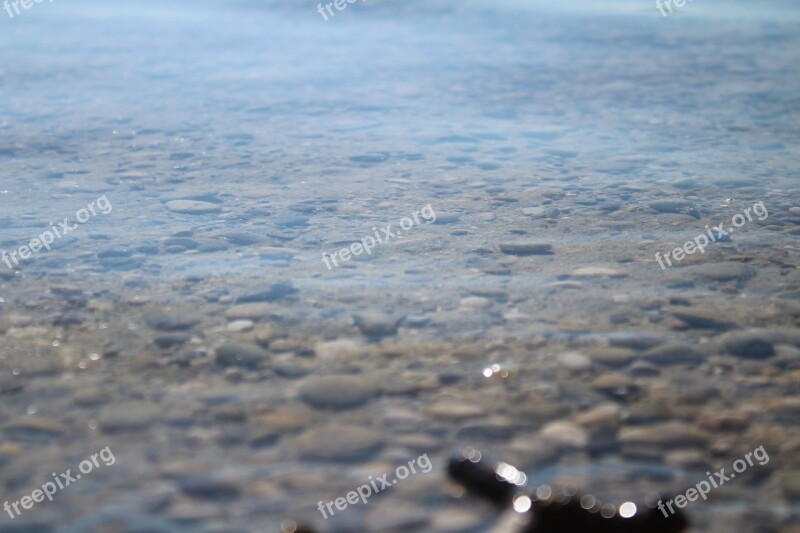 Water Lake Transparency Blue Stones