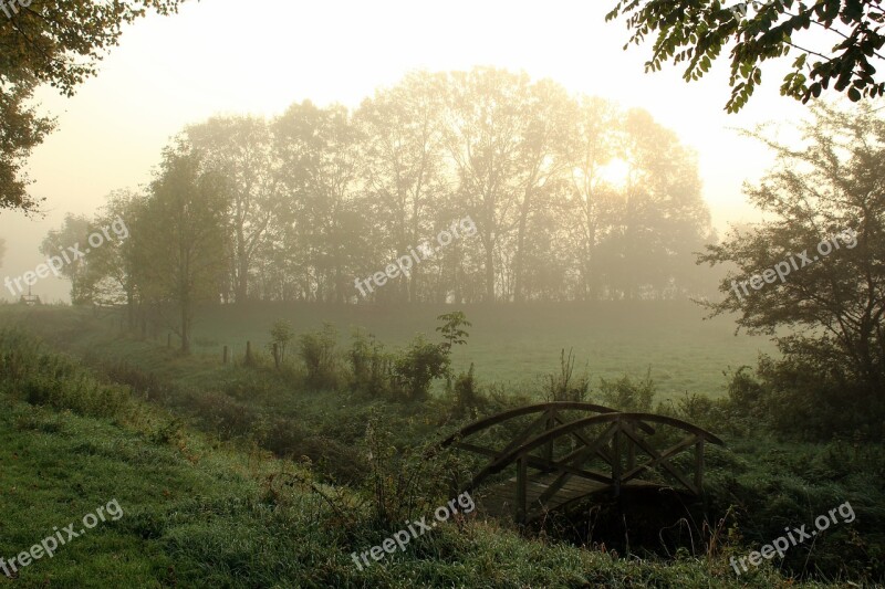 Fog Morning Haze Sunrise Nature