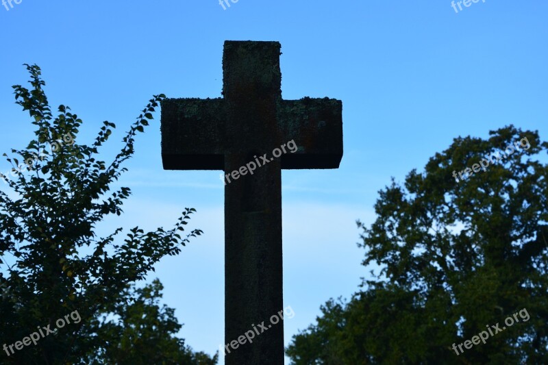 Against Day Photo Against The Light Cross Cross Stone Nature