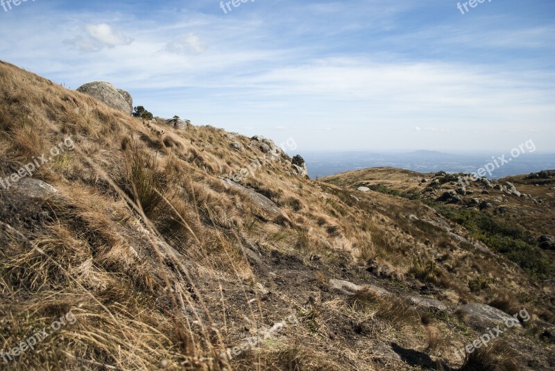 Mountain Landscape Sky Nature Stone