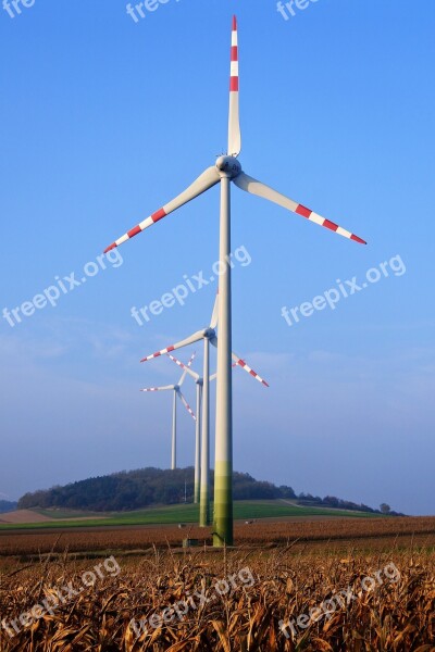 Blue Sky Pinwheel Rotor Blades Rotor Current